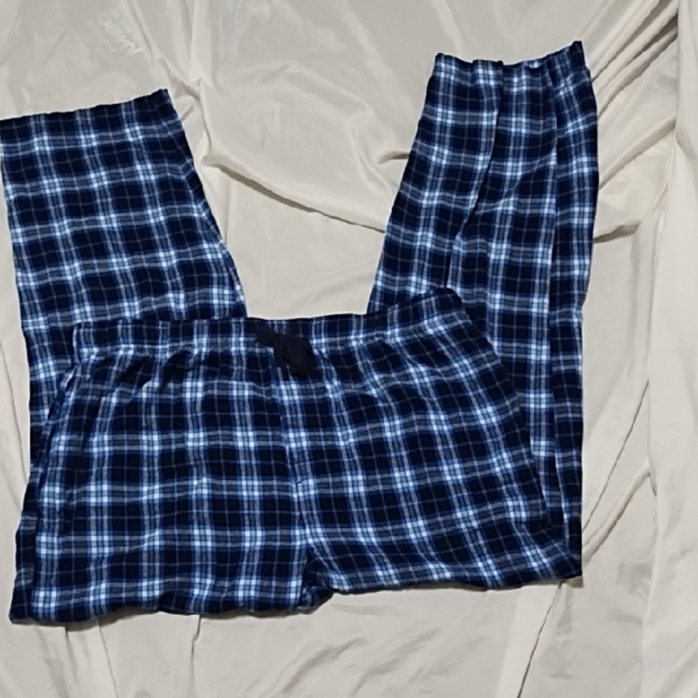 IZOD Blue and White Plaid Lounge/ Pajama Pants. Sz XL